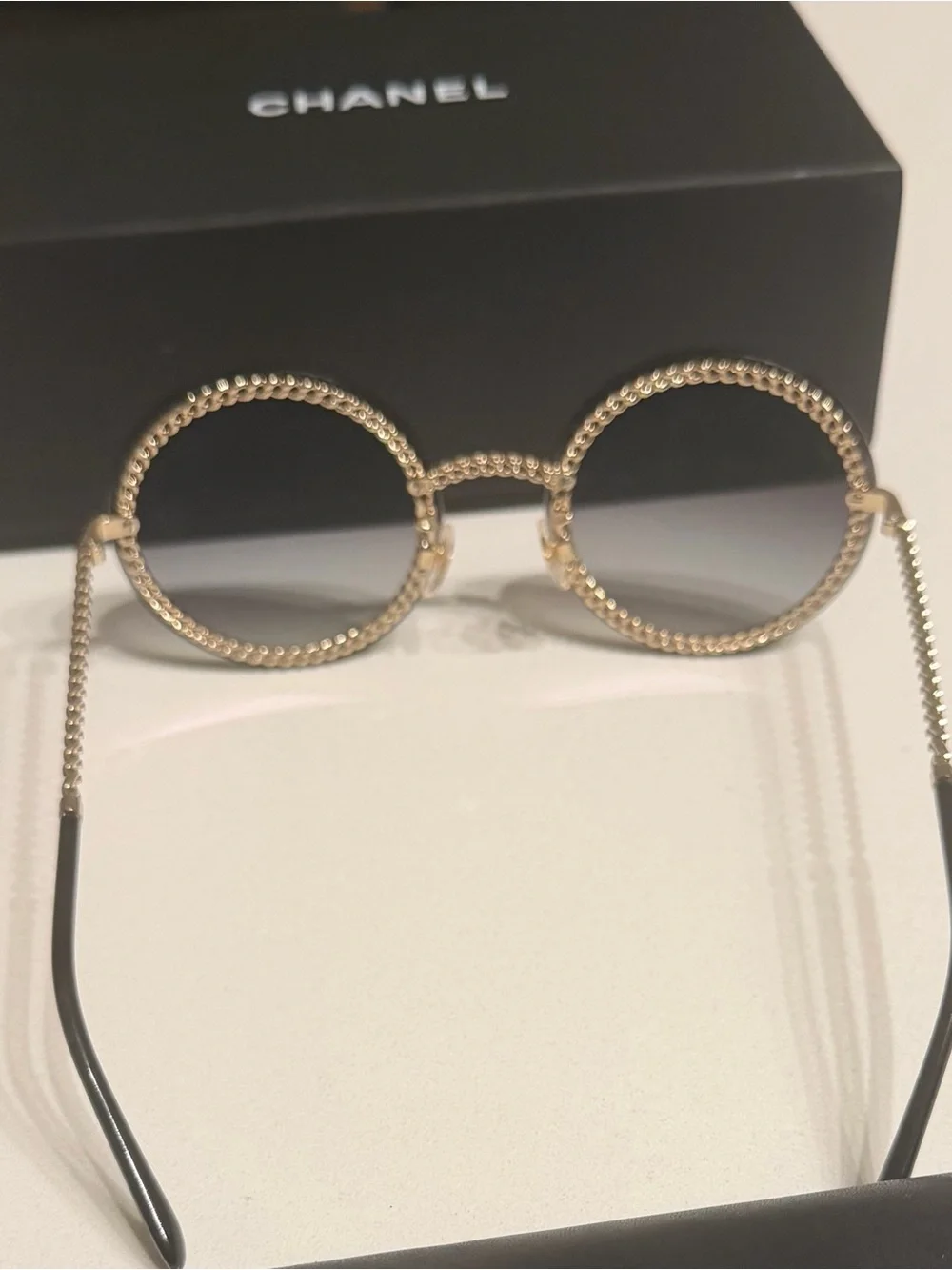 CHANEL 4245 Round Chain Sunglasses